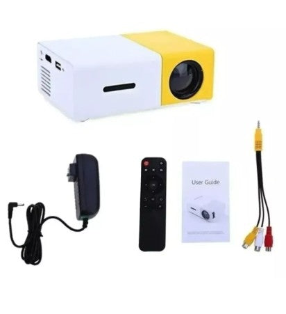Mini Proyector HDMI amarillo 1080