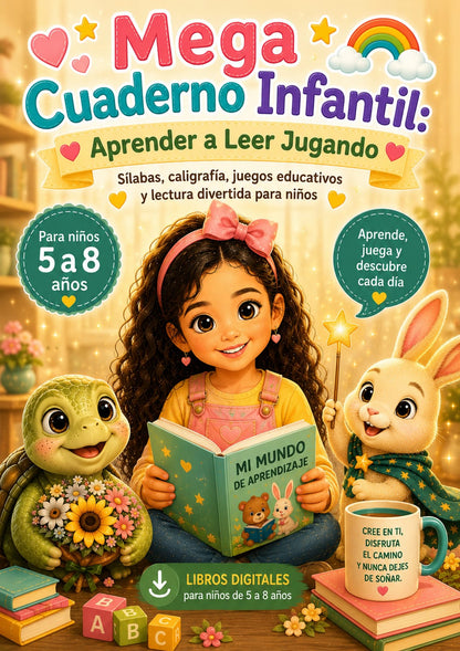 Ebook Digital Infantil Más Bonito y Educativo PARA NIÑAS